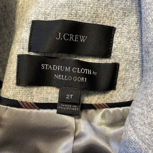 J Crew Stadium Cloth Wool Double Breasted Pea Coat 2 - Picture 6 of 10